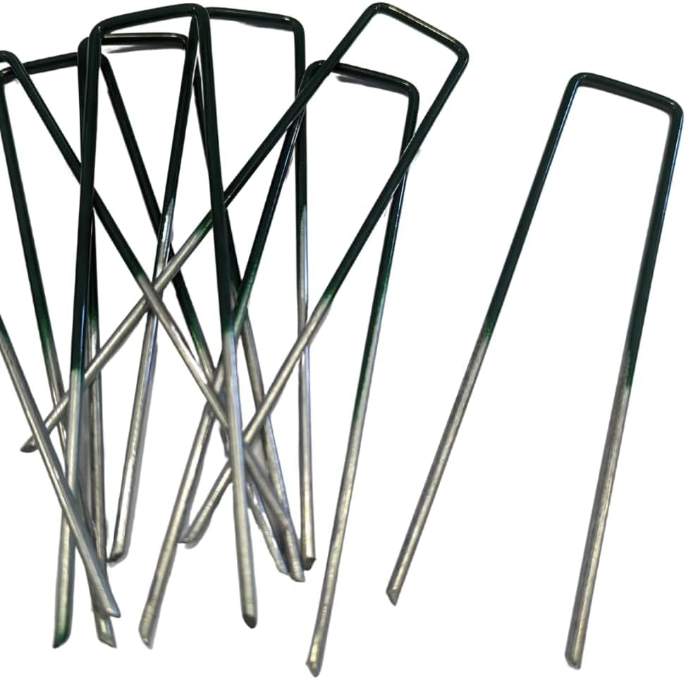 Artificial Grass U Metal Fixing Pins - 15cm Long