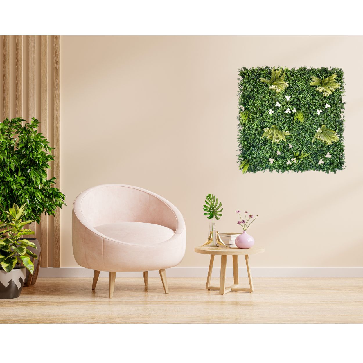 Cliff Side - Artificial Living Wall Panel - 1m x 1m