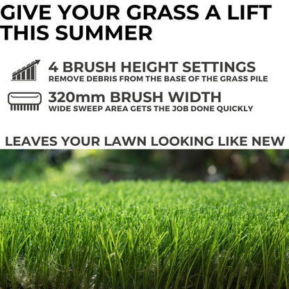 Lazy-Brush Artificial Grass Brush Electric Rake and Leaf Collector
