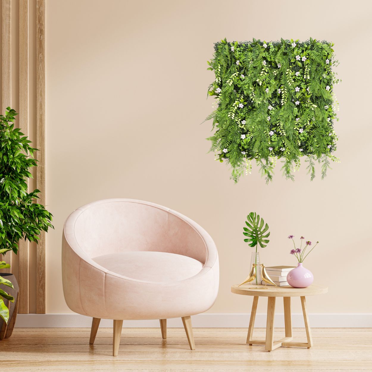 Evervine - Artificial Living Wall Panel - 1m x 1m