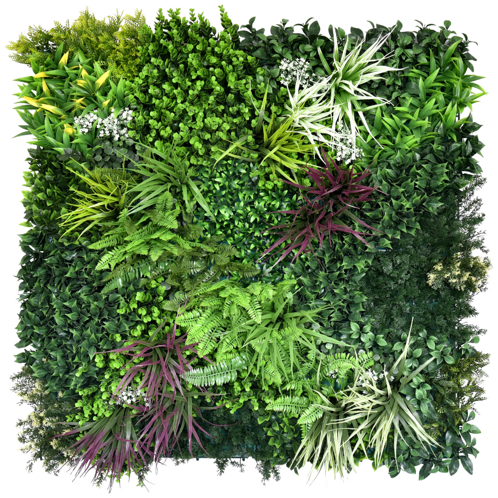 Wordsworth - Artificial Living Wall Panel - 1m x 1m