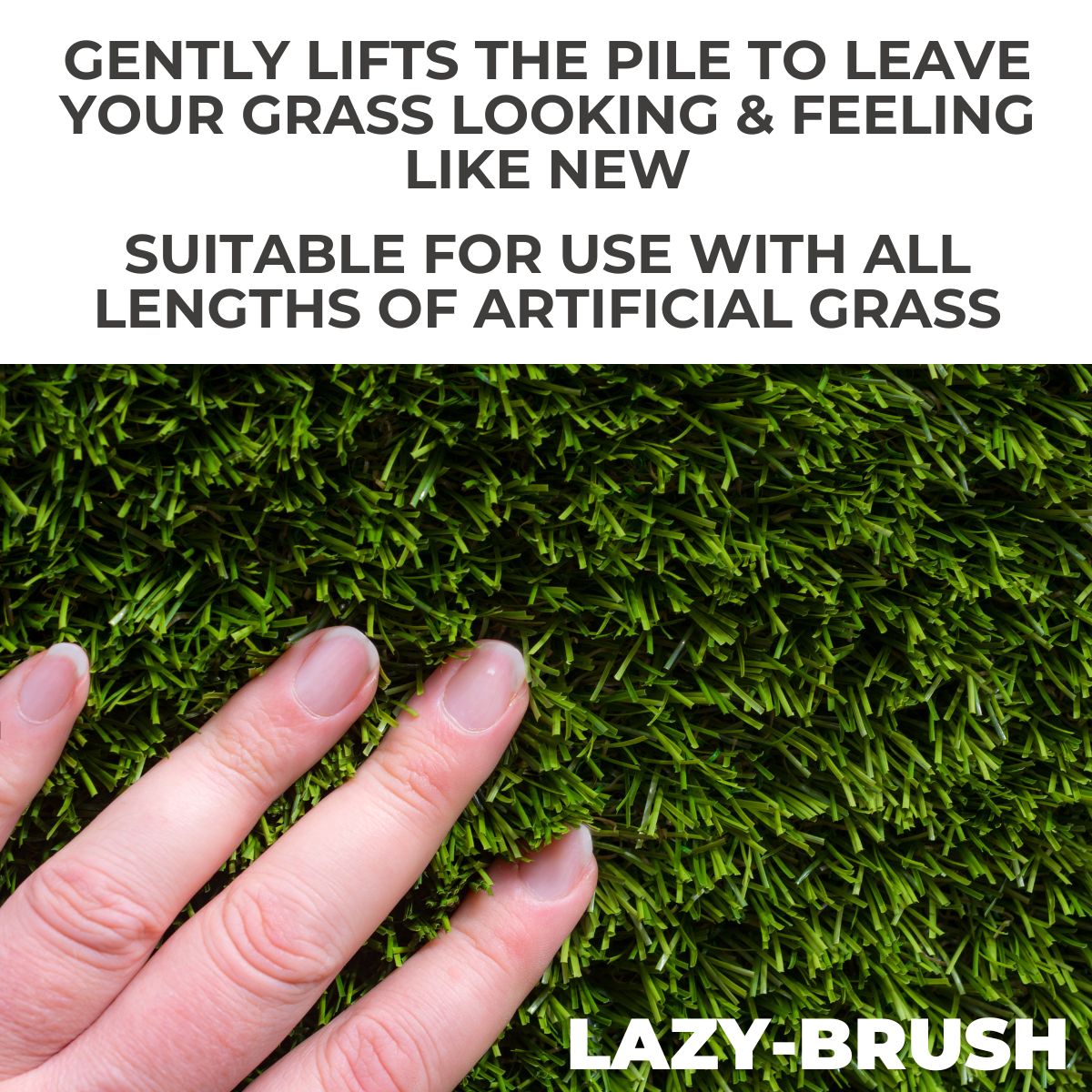 Lazy-Brush Artificial Grass Brush Electric Rake and Leaf Collector