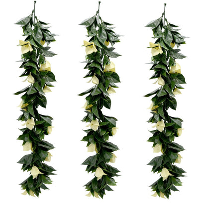 Bougainvillea (Beige) - Artificial Hanging Vines 60cm
