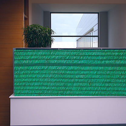 Privacy Fence Screening Shade Netting - Heavy Duty 170 GSM Woven UV Resistant Fabric - Fixings Included - Weatherproof - 5m Long - Green