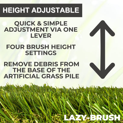 Lazy-Brush Artificial Grass Brush Electric Rake and Leaf Collector