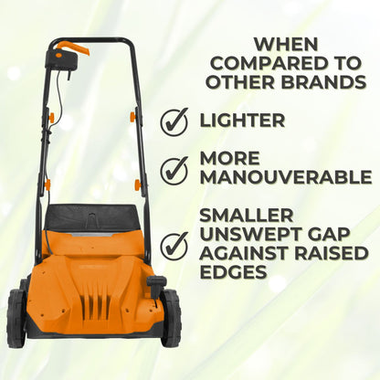 Lazy-Brush Artificial Grass Brush Electric Rake and Leaf Collector