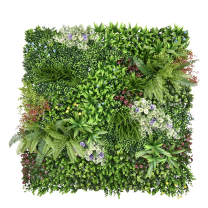 Country Garden - Artificial Living Wall Panel - 1m x 1m