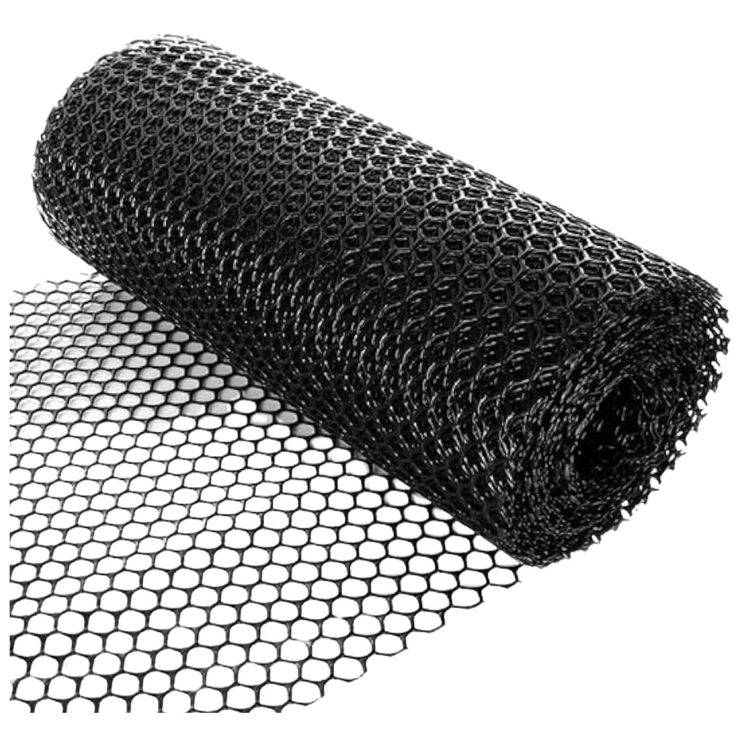 Grass Reinforcement Protection Mesh Roll - Heavy Duty 460gsm Flexible Black Plastic