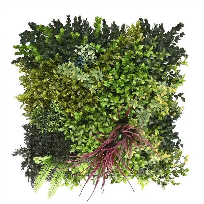 Purple Strand - Artificial Living Wall Panel - 50cm x 50cm