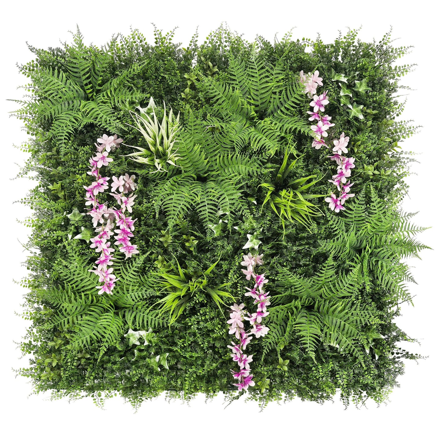 Glade Bloom - Artificial Living Wall Panel - 1m x 1m