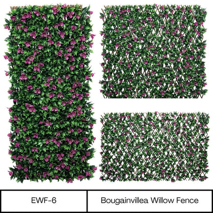 Bougainvillea Expanding Wooden Trellis - Privacy Screen - 200cm X 1000cm