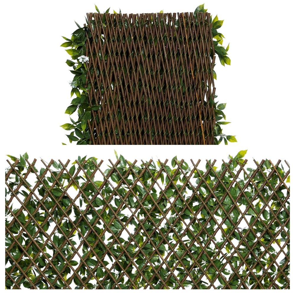 Bayberry Expanding Wooden Trellis - Privacy Screen - 200cm x 100cm