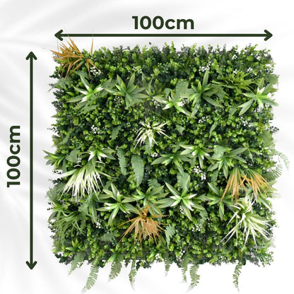 Sunburst - Artificial Living Wall Panel - 1m x 1m