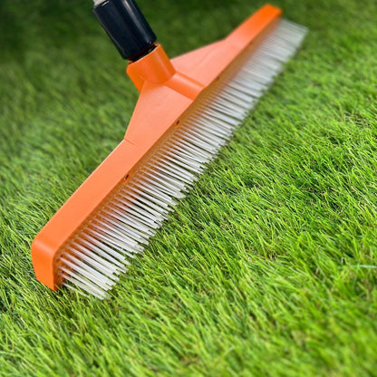 Artificial Grass Rake with Hose Attachment and Cleaning Fluid Dispenser