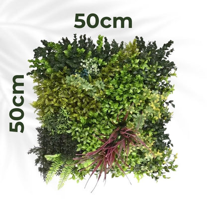 Purple Strand - Artificial Living Wall Panel - 50cm x 50cm