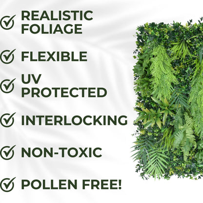 Vinewell - Artificial Living Wall Panel - 1m x 1m