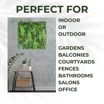 Vinewell - Artificial Living Wall Panel - 1m x 1m