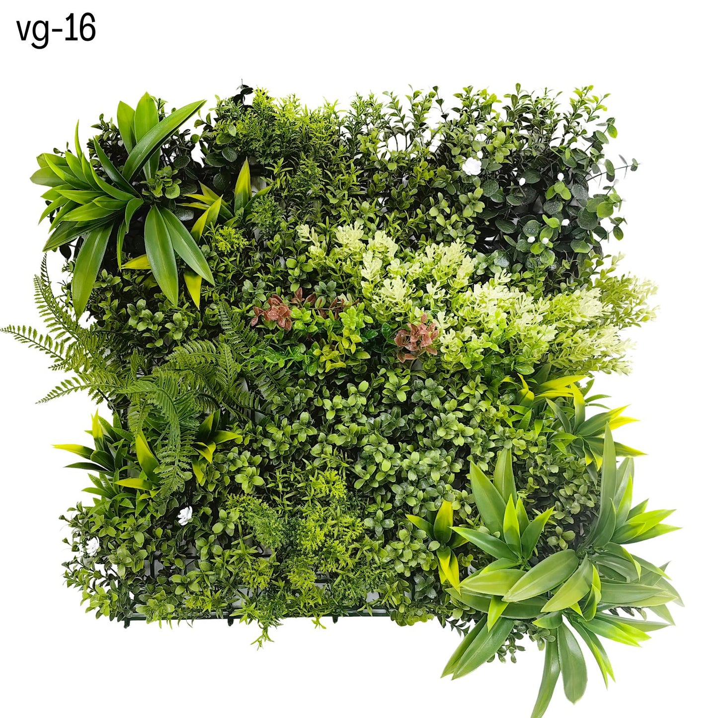 Meadow Nest - Set of Three Artificial Living Wall Panels - 50cm x 50cm Each