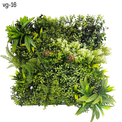Meadow Nest - Set of Three Artificial Living Wall Panels - 50cm x 50cm Each
