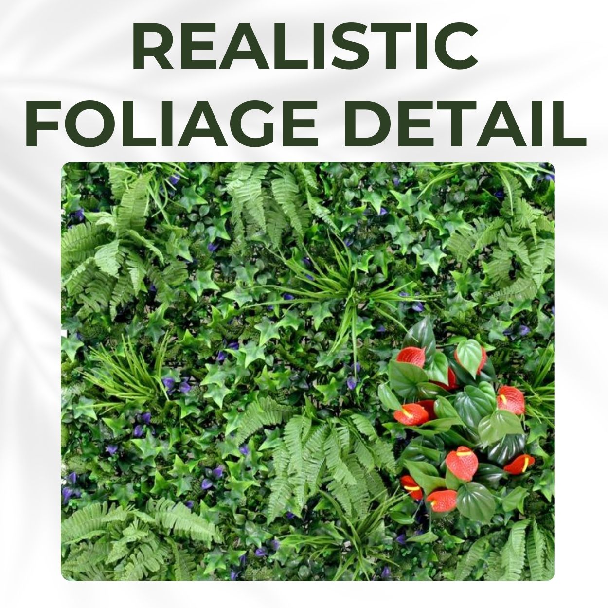 Hedgerow - Artificial Living Wall Panel - 1m x 1m