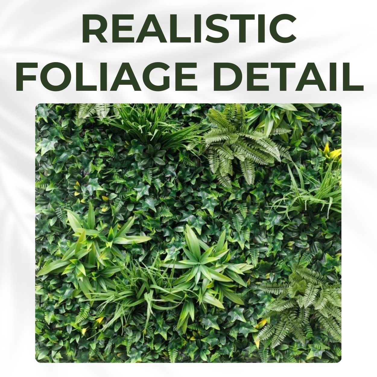Greenwheat - Artificial Living Wall Panel - 1m x 1m