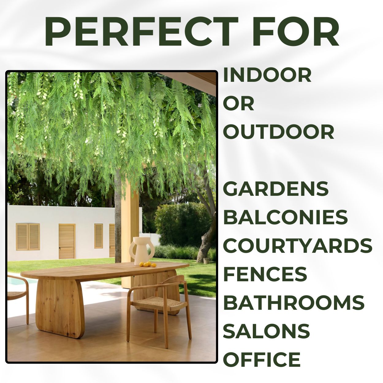 Evervine - Artificial Living Wall Panel - 1m x 1m