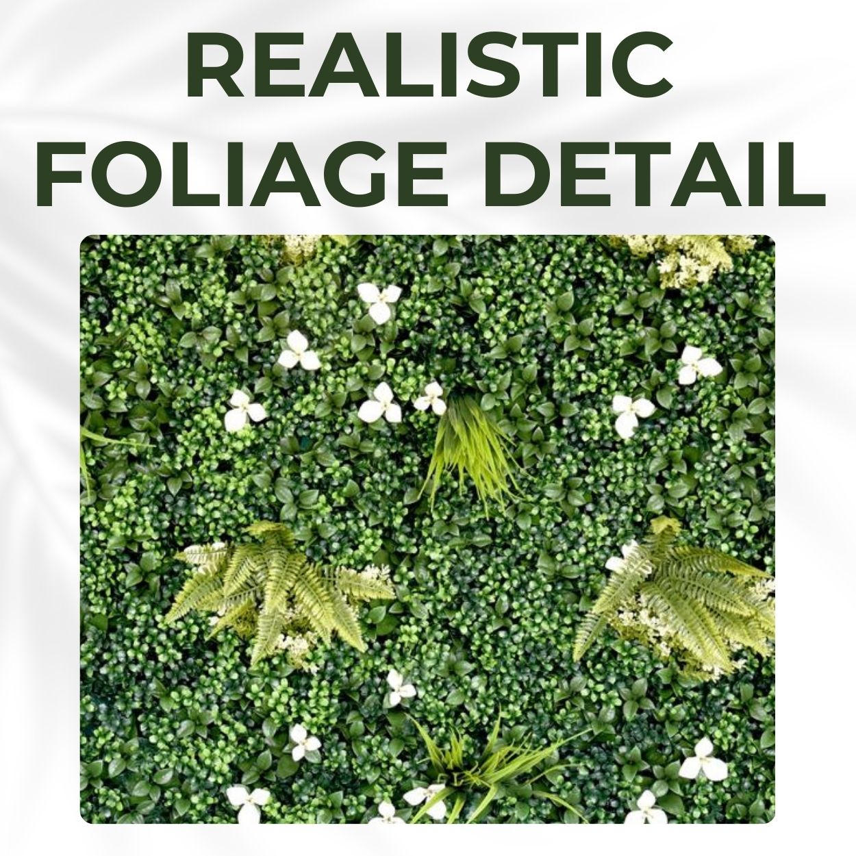Cliff Side - Artificial Living Wall Panel - 1m x 1m