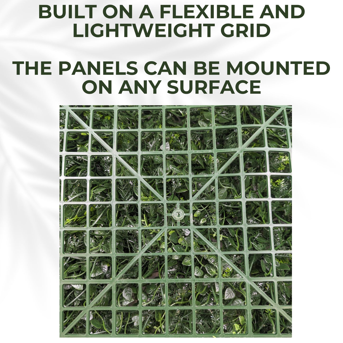 Glade Bloom - Artificial Living Wall Panel - 1m x 1m