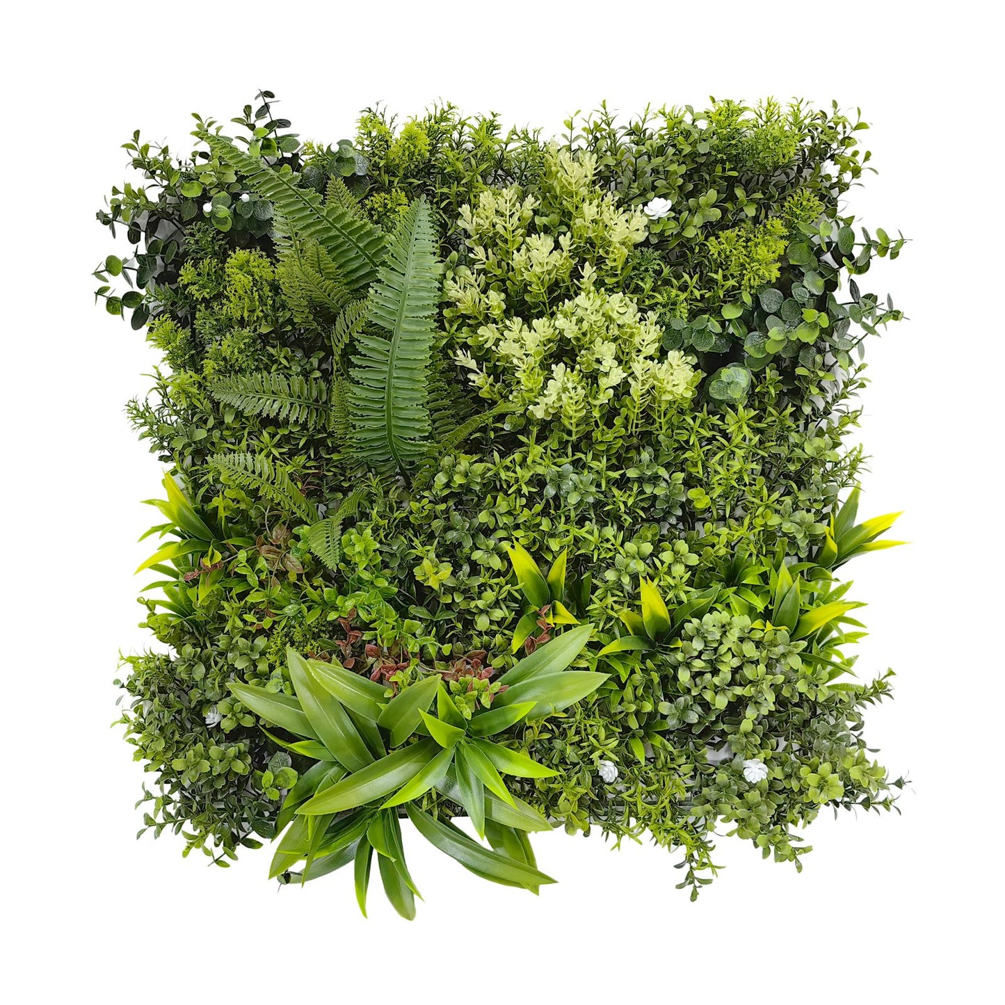 Meadow Nest - Set of Three Artificial Living Wall Panels - 50cm x 50cm Each