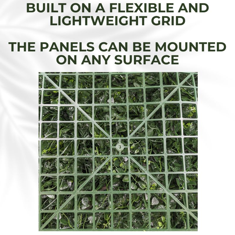 Purple Strand - Artificial Living Wall Panel - 50cm x 50cm