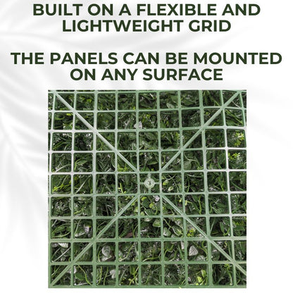 Purple Strand - Artificial Living Wall Panel - 50cm x 50cm