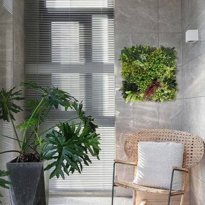 Purple Strand - Artificial Living Wall Panel - 50cm x 50cm