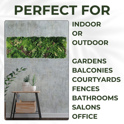 Lakeside - Pack of Three Artificial Living Wall Panels - 1m x 1m Each