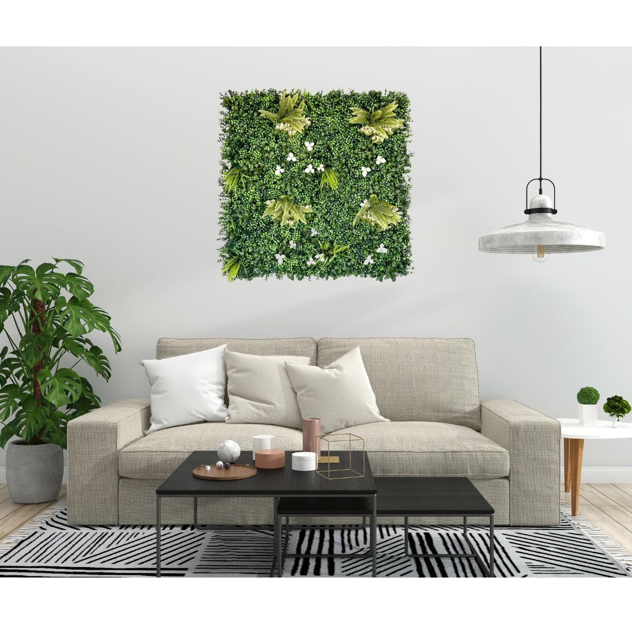 Cliff Side - Artificial Living Wall Panel - 1m x 1m