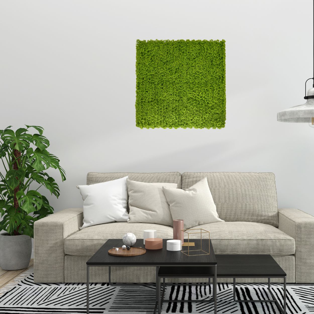 Moss - Artificial Living Wall Panel - 1m x 1m