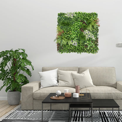 Country Garden - Artificial Living Wall Panel - 1m x 1m