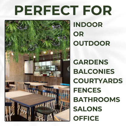 Wildgrove - Artificial Living Wall Panel - 1m x 1m