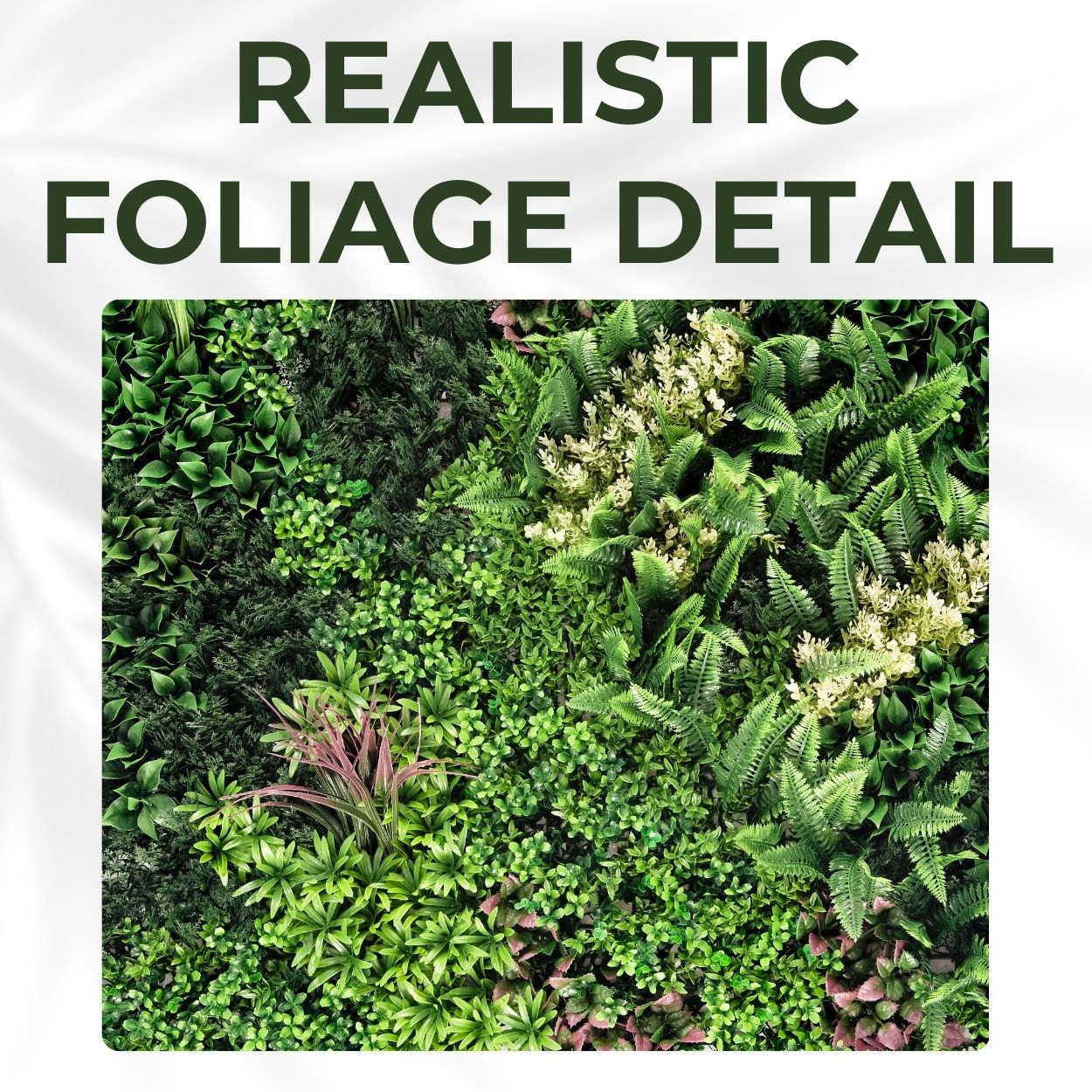 Lakeside - Pack of Three Artificial Living Wall Panels - 1m x 1m Each