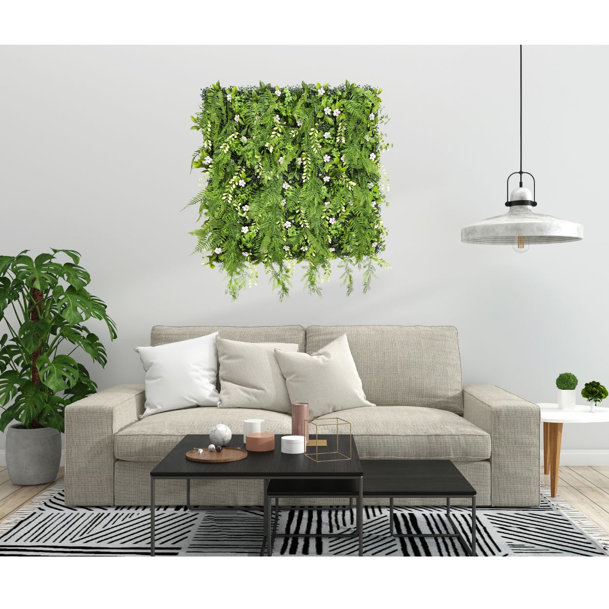 Evervine - Artificial Living Wall Panel - 1m x 1m