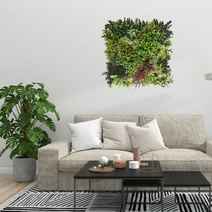 Purple Strand - Artificial Living Wall Panel - 50cm x 50cm