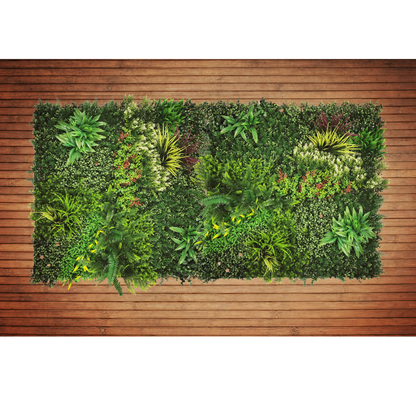 Lush Lonsdale - Artificial Living Wall Panel - 1m x 1m