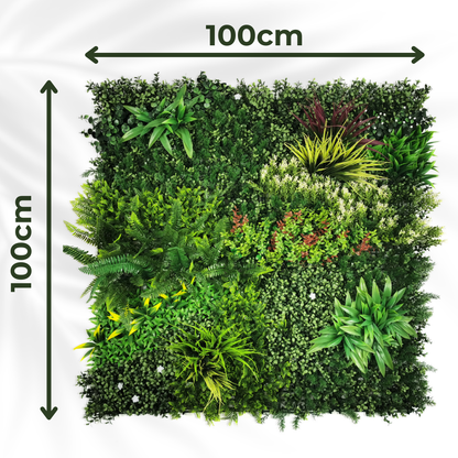 Lush Lonsdale - Artificial Living Wall Panel - 1m x 1m