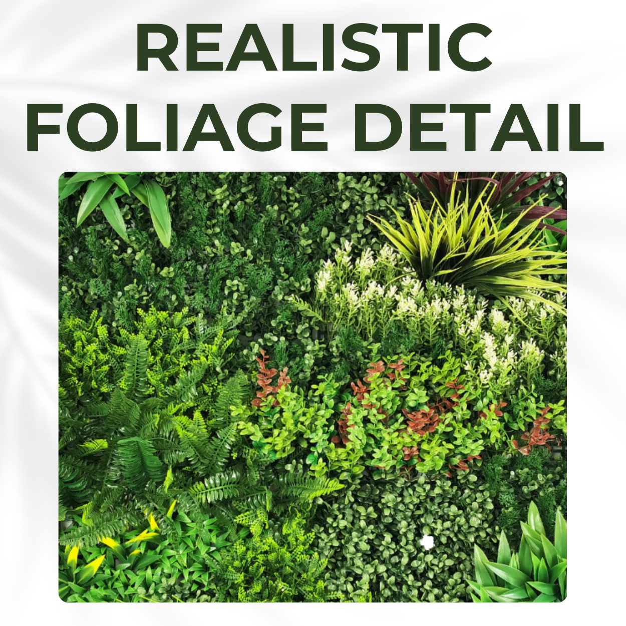 Lush Lonsdale - Artificial Living Wall Panel - 1m x 1m