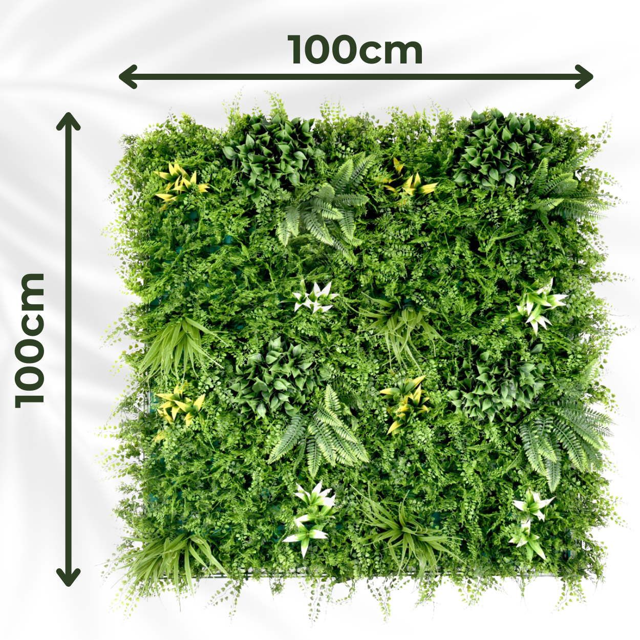 Beacon Fern - Artificial Living Wall Panel - 1m x 1m