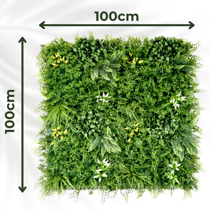 Beacon Fern - Artificial Living Wall Panel - 1m x 1m