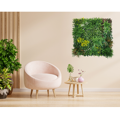 Lowther Green - Artificial Living Wall Panel - 1m x 1m