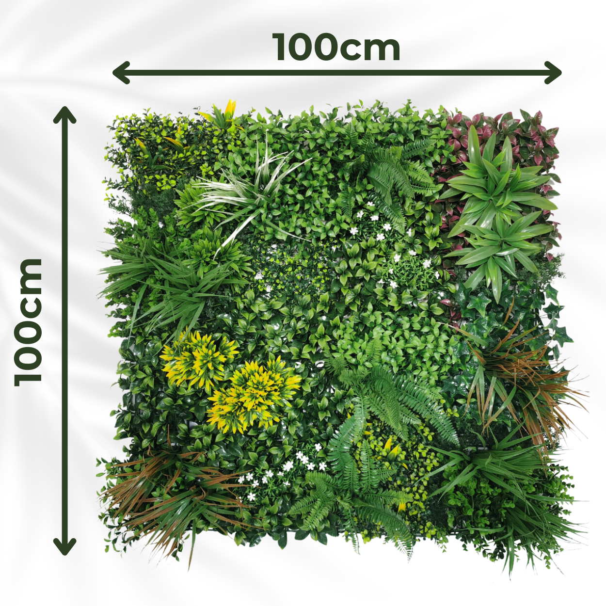 Lowther Green - Artificial Living Wall Panel - 1m x 1m