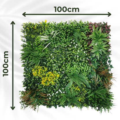 Lowther Green - Artificial Living Wall Panel - 1m x 1m
