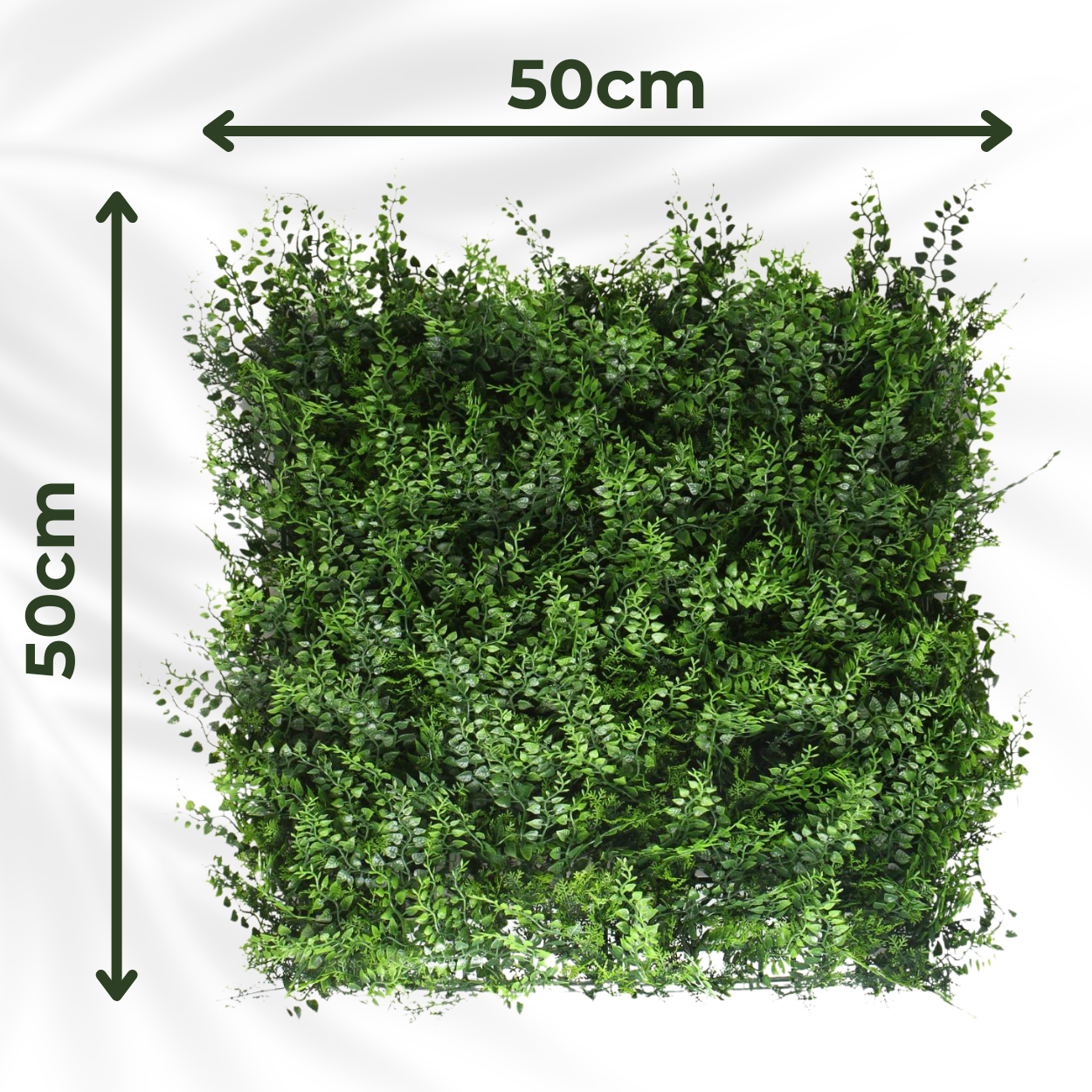 Fern - Artificial Living Wall Panel - 50cm x 50cm
