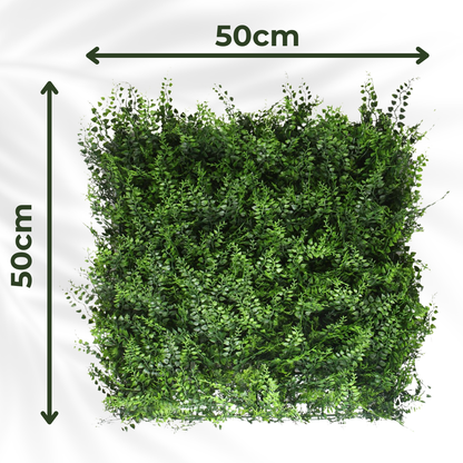 Fern - Artificial Living Wall Panel - 50cm x 50cm